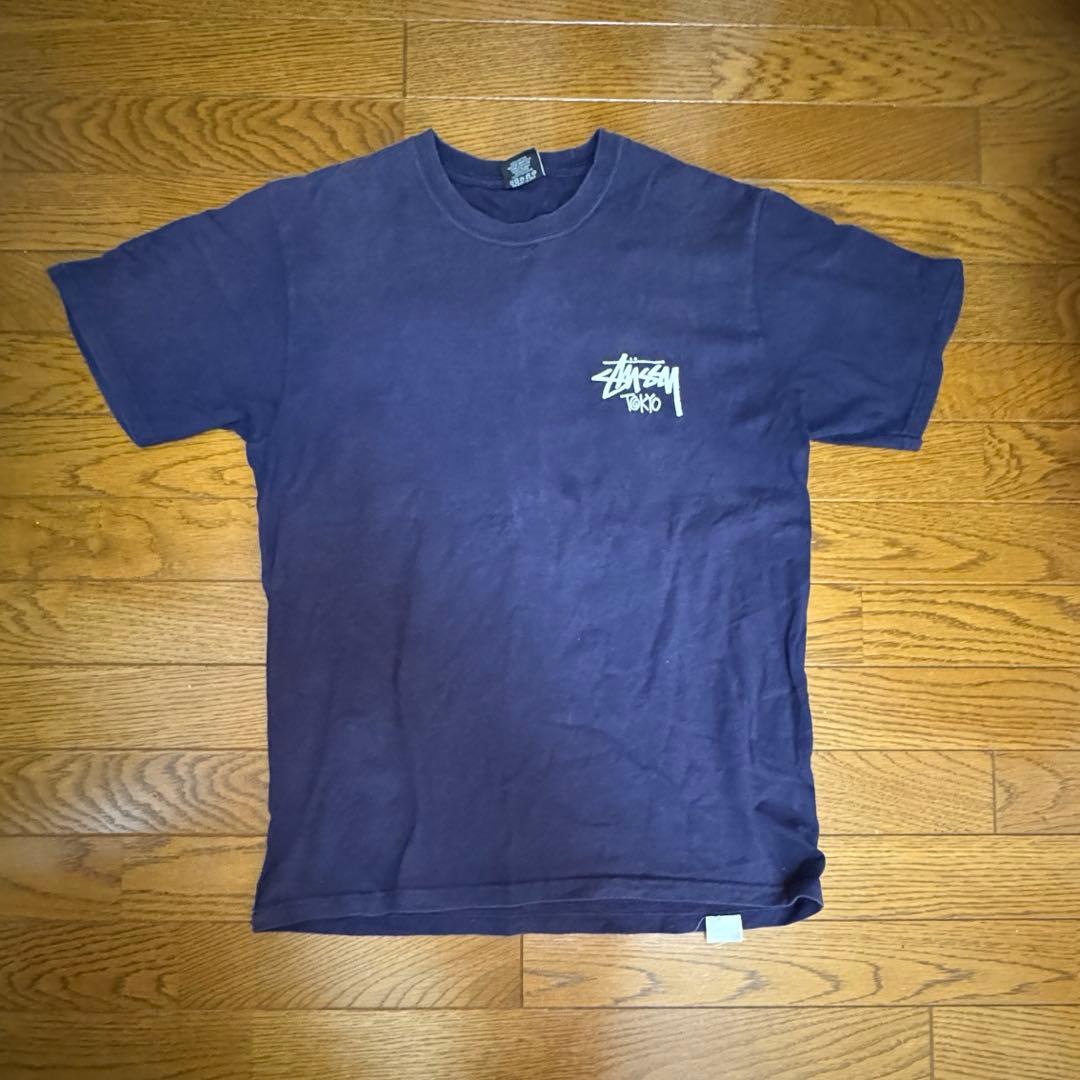 Stussy ネイビー Tシャツ M - メルカリ