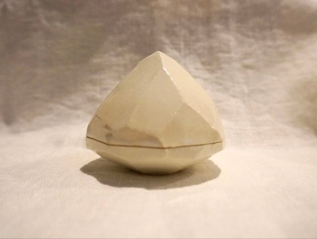 中里花子_ 蓋物 ダイアモンド 塩入れ