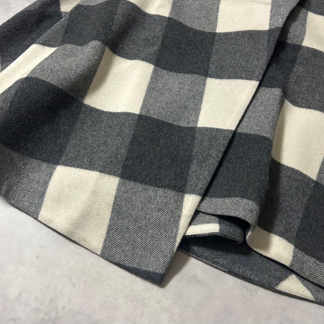美品✨シートーキョー Elisa チェック柄ウールスカート Aライン マキシ丈