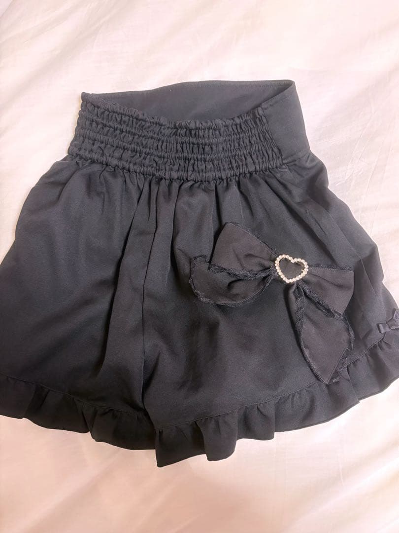 LIZLISA フリルスピンドルセットアップ 黒 ブラック