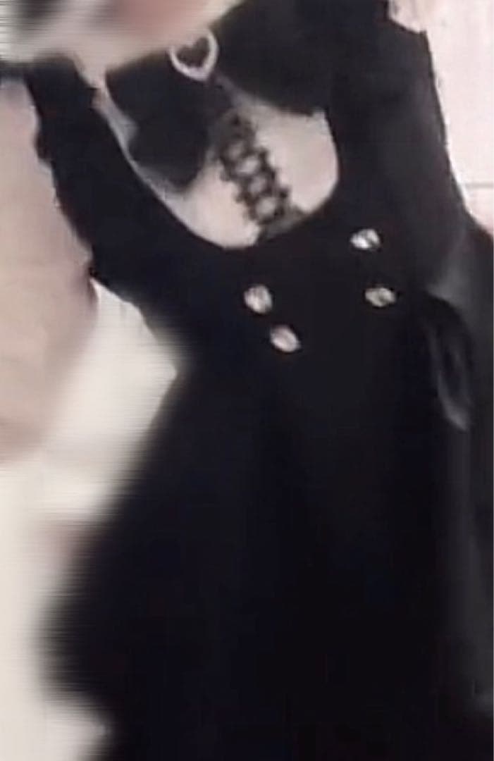 LIZLISA フリルスピンドルセットアップ 黒 ブラック