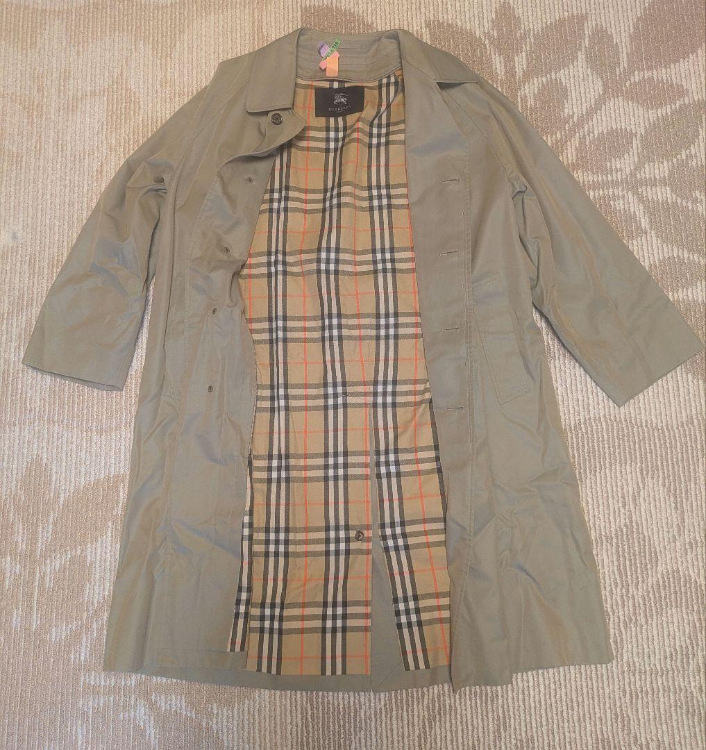 【ほぼ新品同様】バーバリー　ステンカラーコート　ライナー付き　ノバチェック