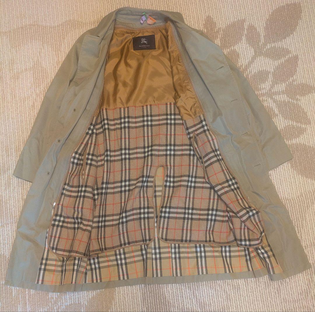 【ほぼ新品同様】バーバリー　ステンカラーコート　ライナー付き　ノバチェック
