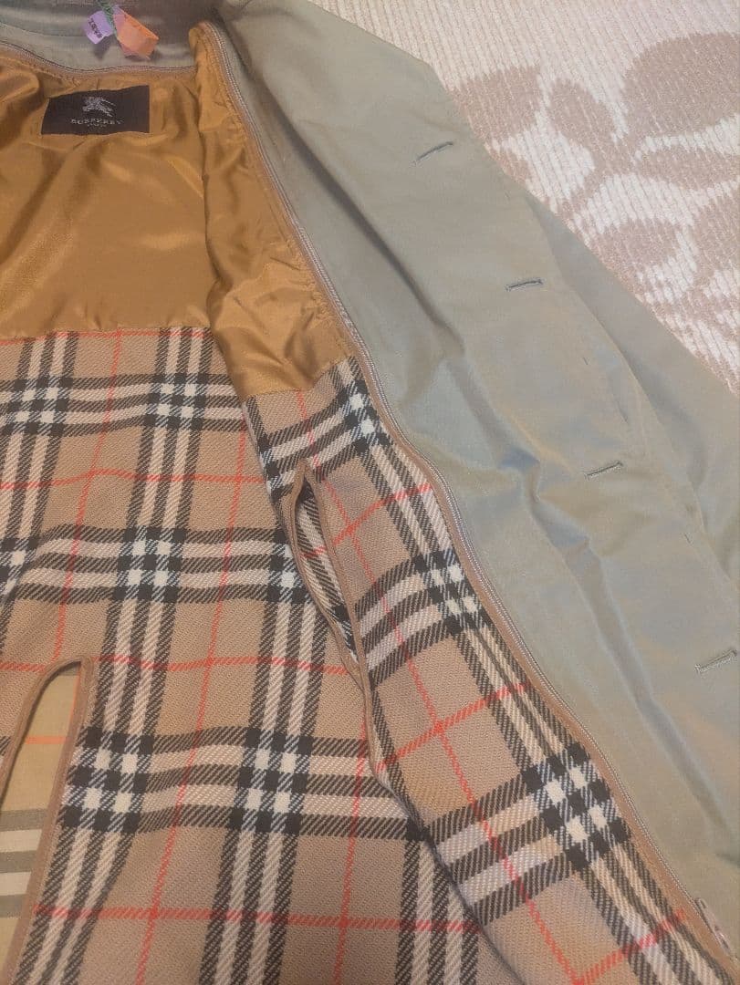 【ほぼ新品同様】バーバリー　ステンカラーコート　ライナー付き　ノバチェック