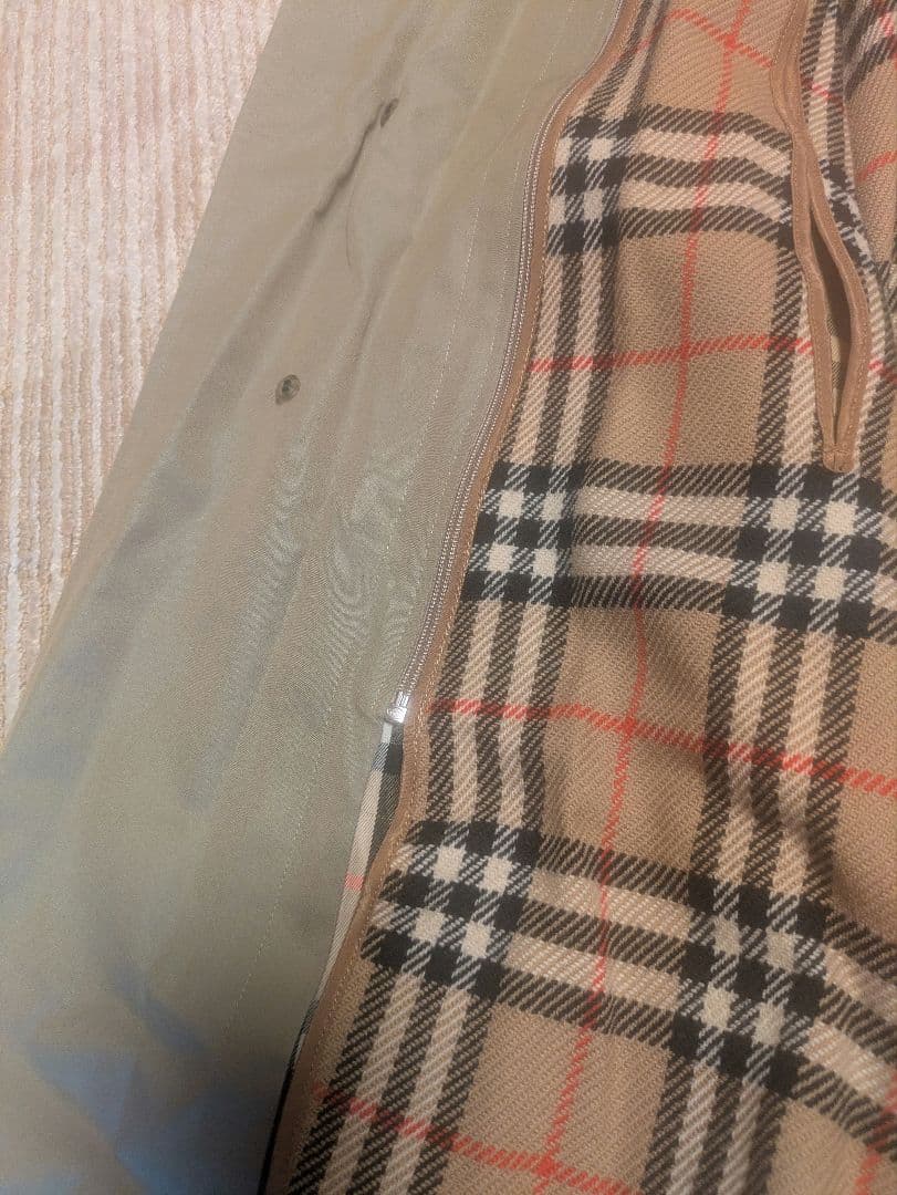 【ほぼ新品同様】バーバリー　ステンカラーコート　ライナー付き　ノバチェック