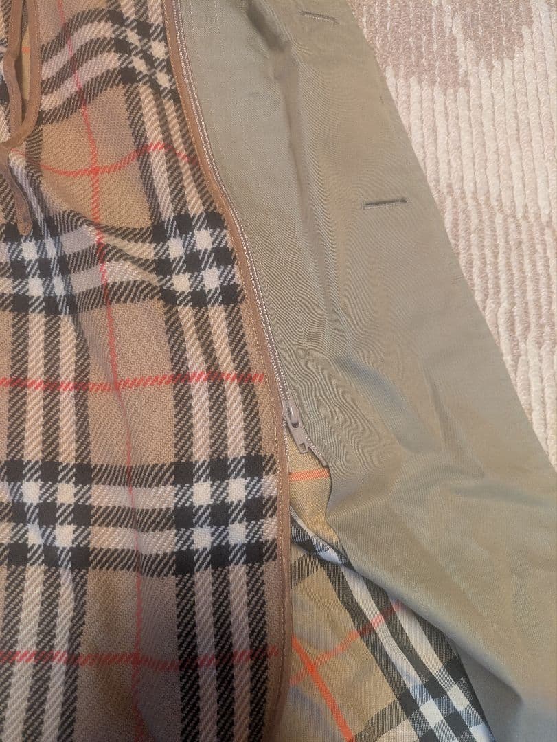 【ほぼ新品同様】バーバリー　ステンカラーコート　ライナー付き　ノバチェック
