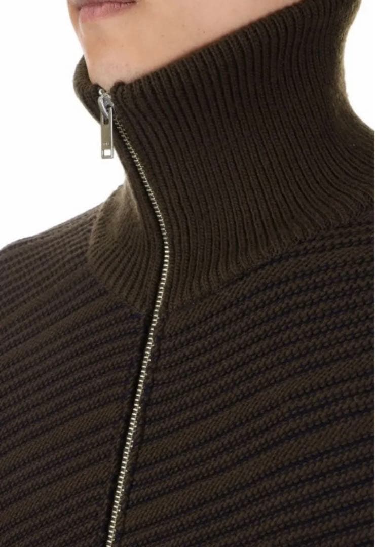 YOKE Bias Border Drivers Knit Brown 1 - メルカリ