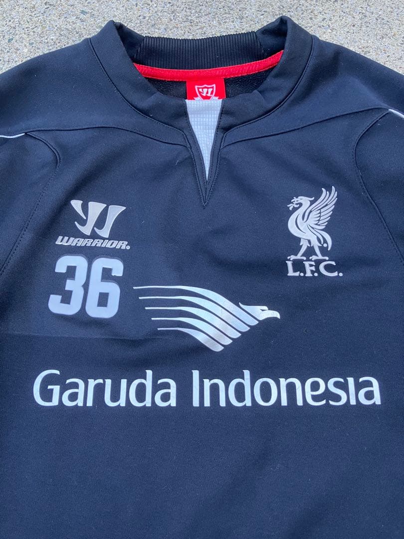 希少】WARRIOR ×リバプールFC ハーフジップトレーニングジャケットL