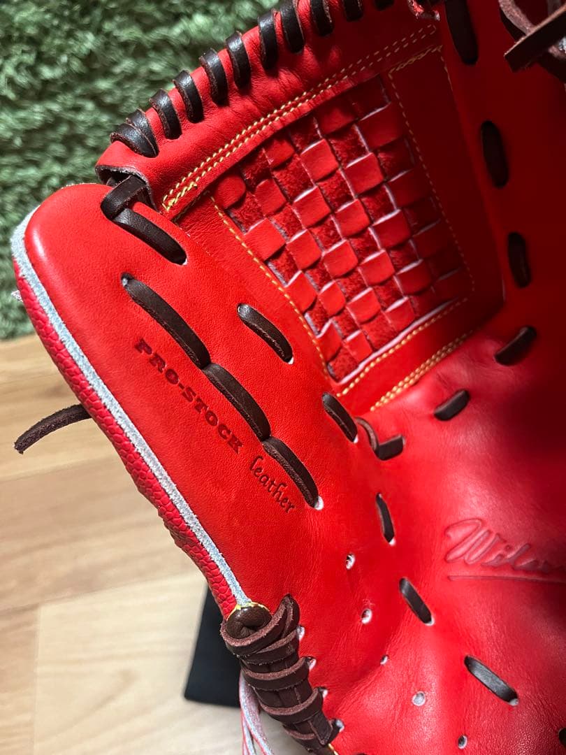 ウィルソンスタッフ デュアル 軟式投手用 DB型 スカーレットSS×Eオレンジ