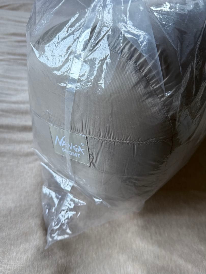 新品 NANGA FRAGMENT DOWN DUVET ダウンデュべ ベージュ