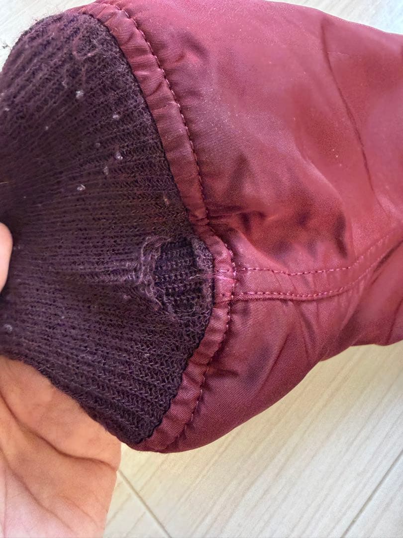 桃*ご様 alpha MA-1 バーガンディ　古着