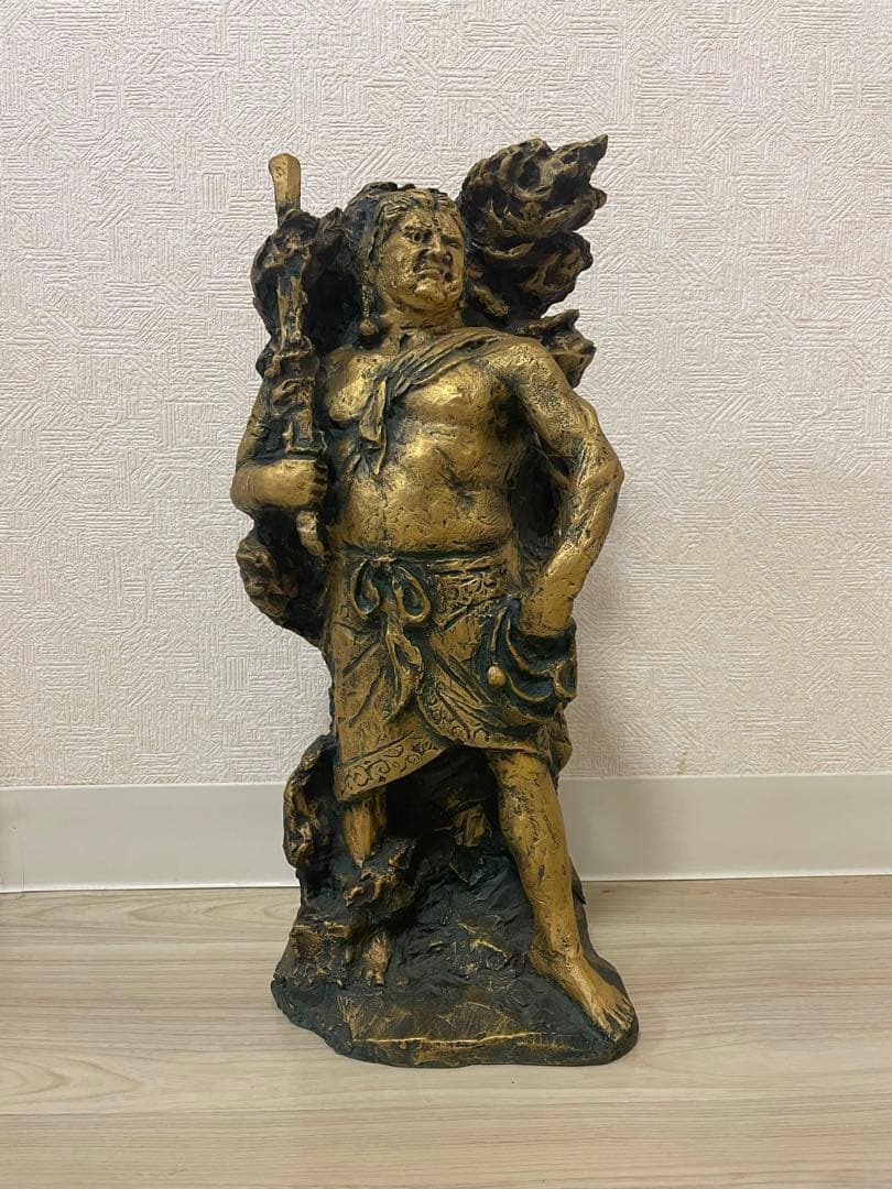 北村西望作 不動明王 仏教 仏像 銅製 ブロンズ像