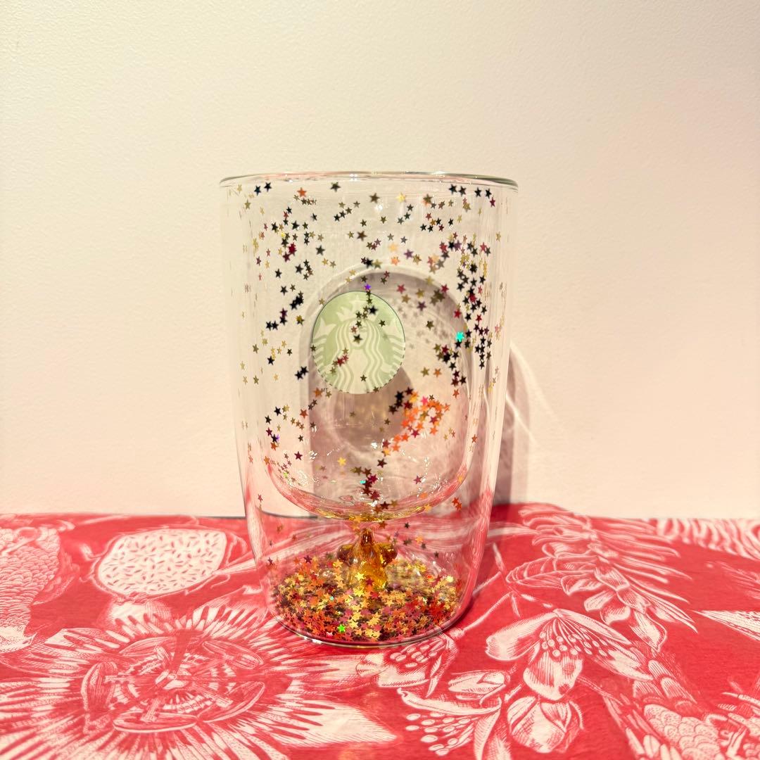 ☆STARBUCKS☆ホリデー2025ダブルウォール耐熱グラススター355ml