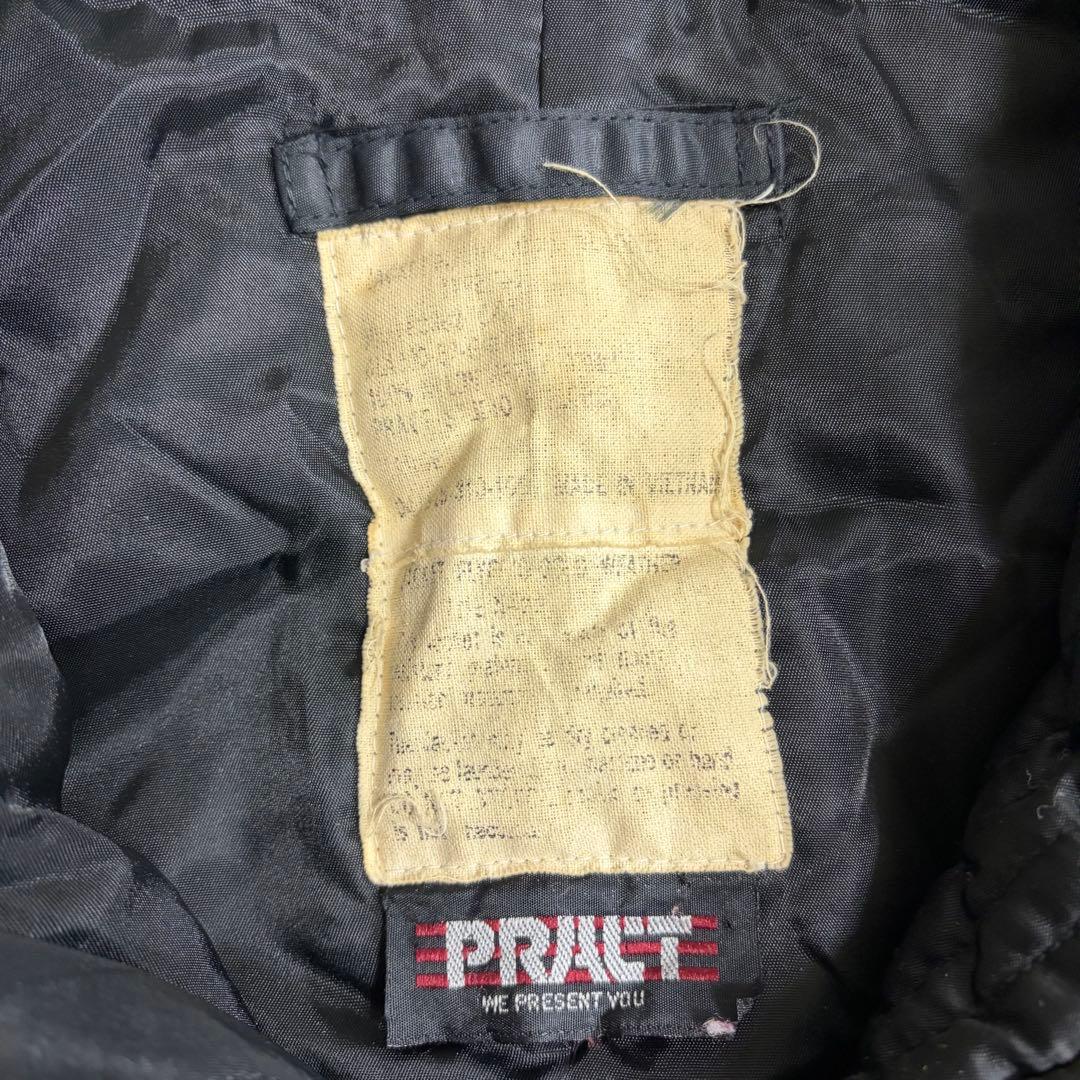 超希少 90s PRACT N-2B フライトジャケット ブラック　 短丈