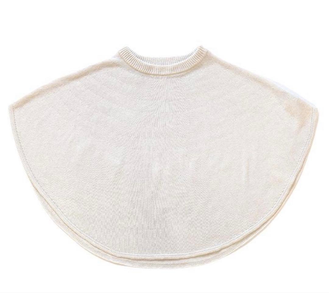 春maruポンチョケープ　白黒２枚セット