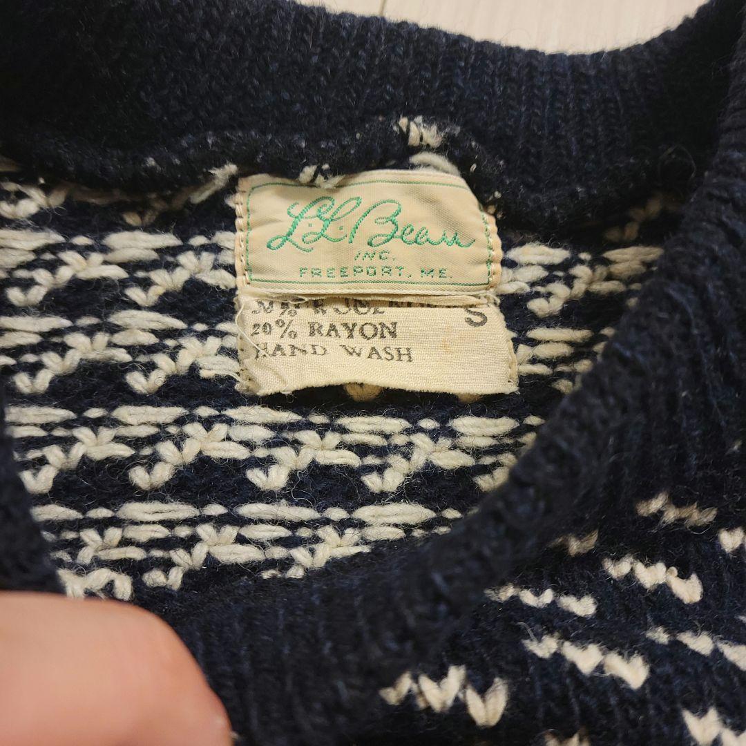 L.L.Bean バーズアイニット vintage ノルウェー製