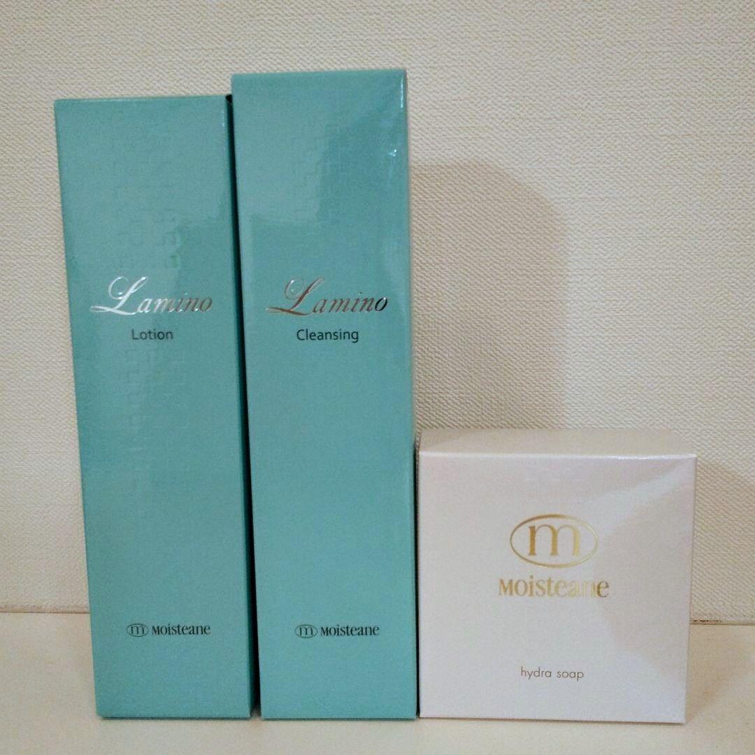 モイスティーヌラミノクレンジングラミノローションヒドラソープ