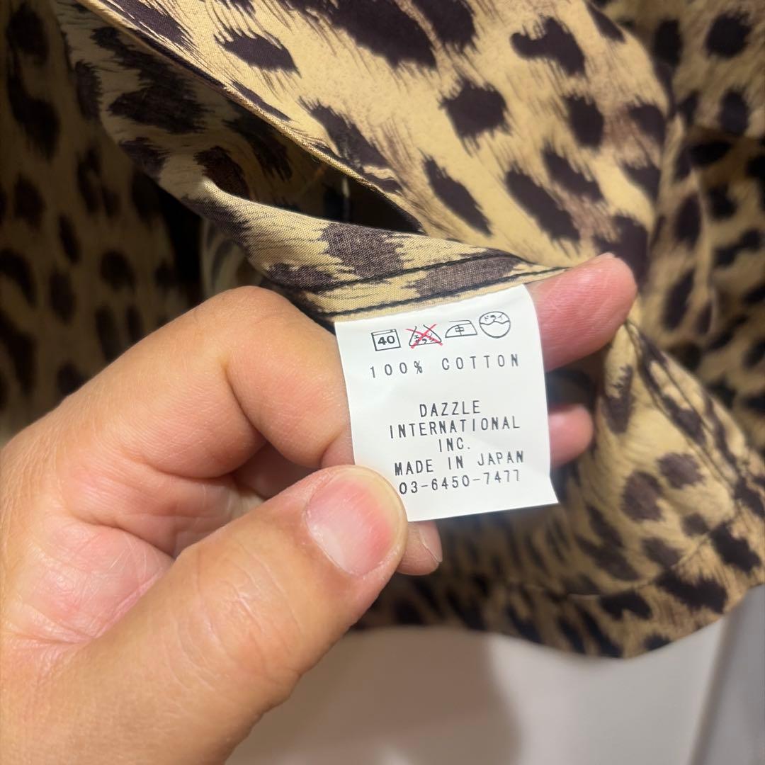 Dry Bones ドライボーンズ ヒョウ柄 長袖シャツ L