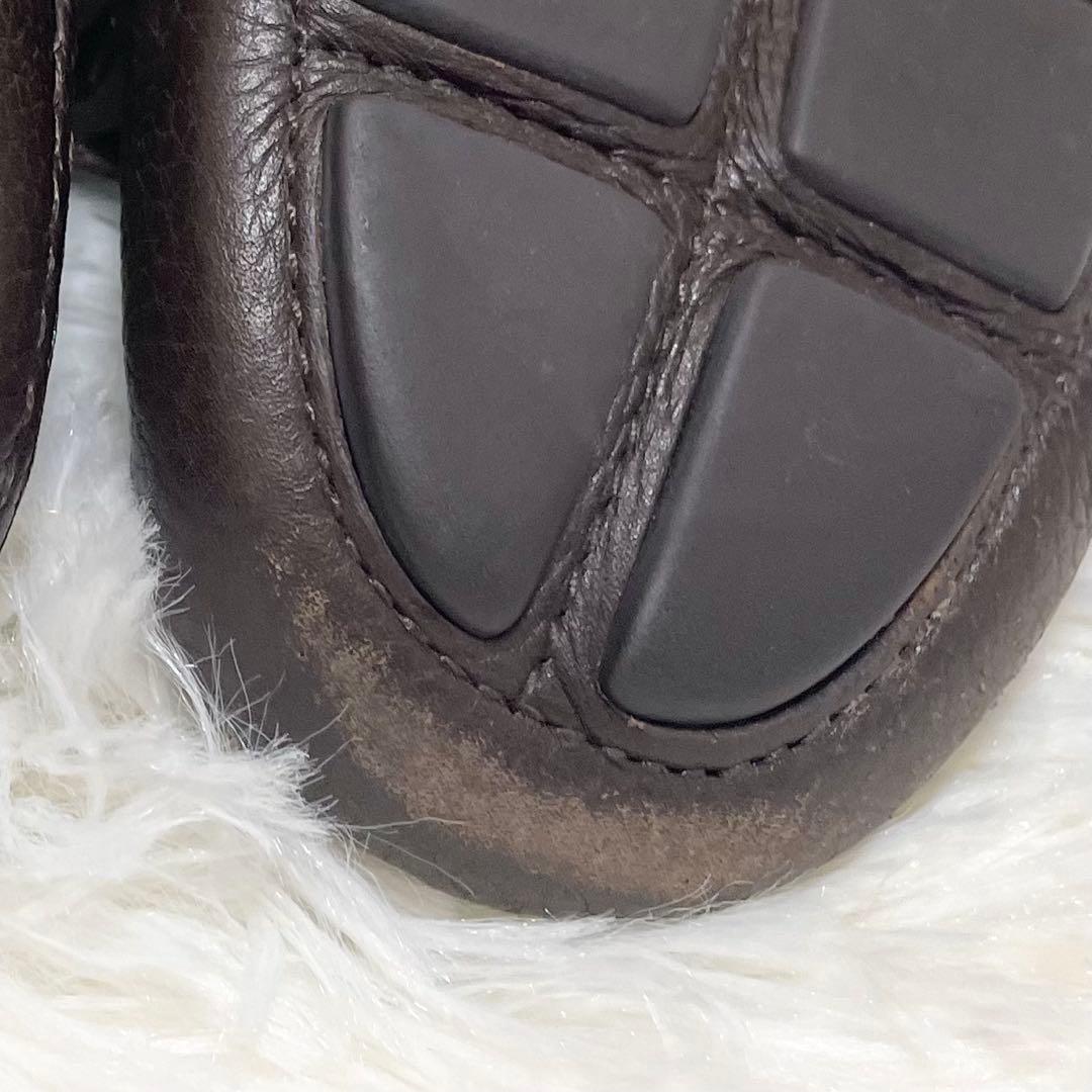 PRADA プラダ ローファー　ドライビングシューズ38 ブラウン　レザー