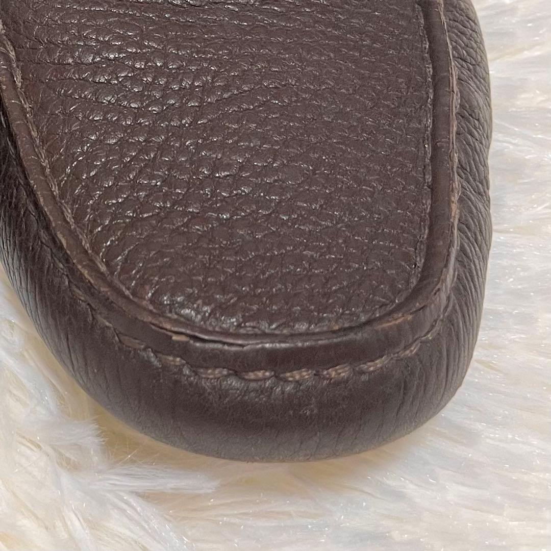 PRADA プラダ ローファー　ドライビングシューズ38 ブラウン　レザー