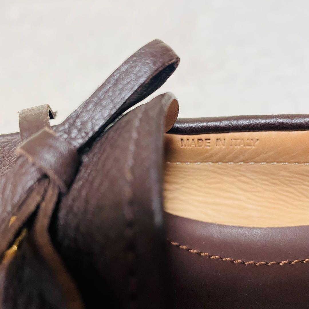 PRADA プラダ ローファー　ドライビングシューズ38 ブラウン　レザー