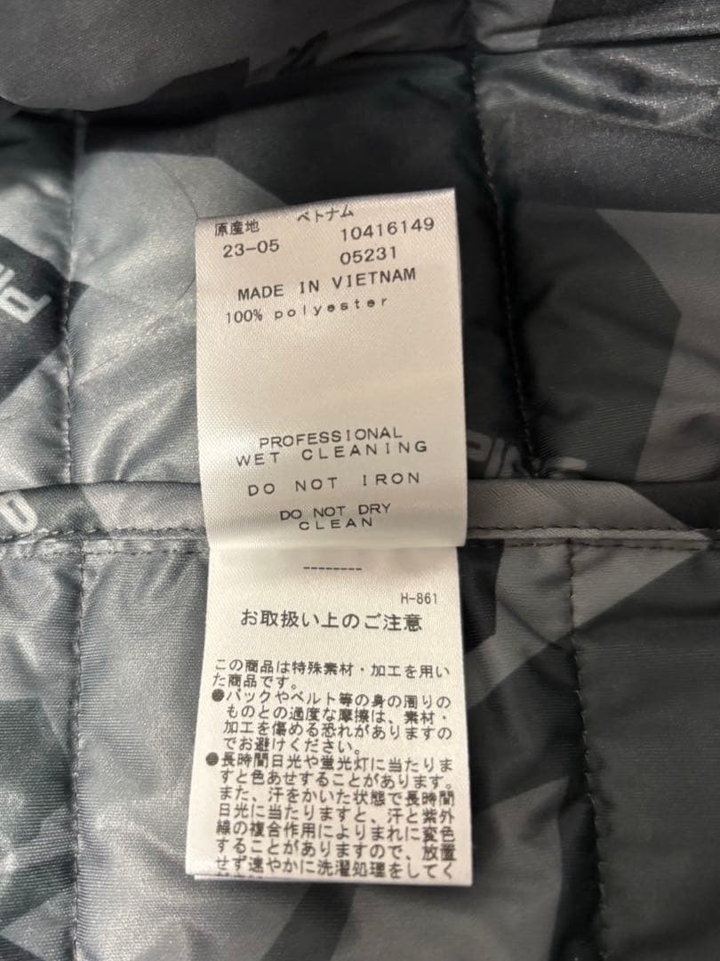 ☆新品タグ付☆ PING ゴルフ 中綿ジャケット レディース L カモ柄