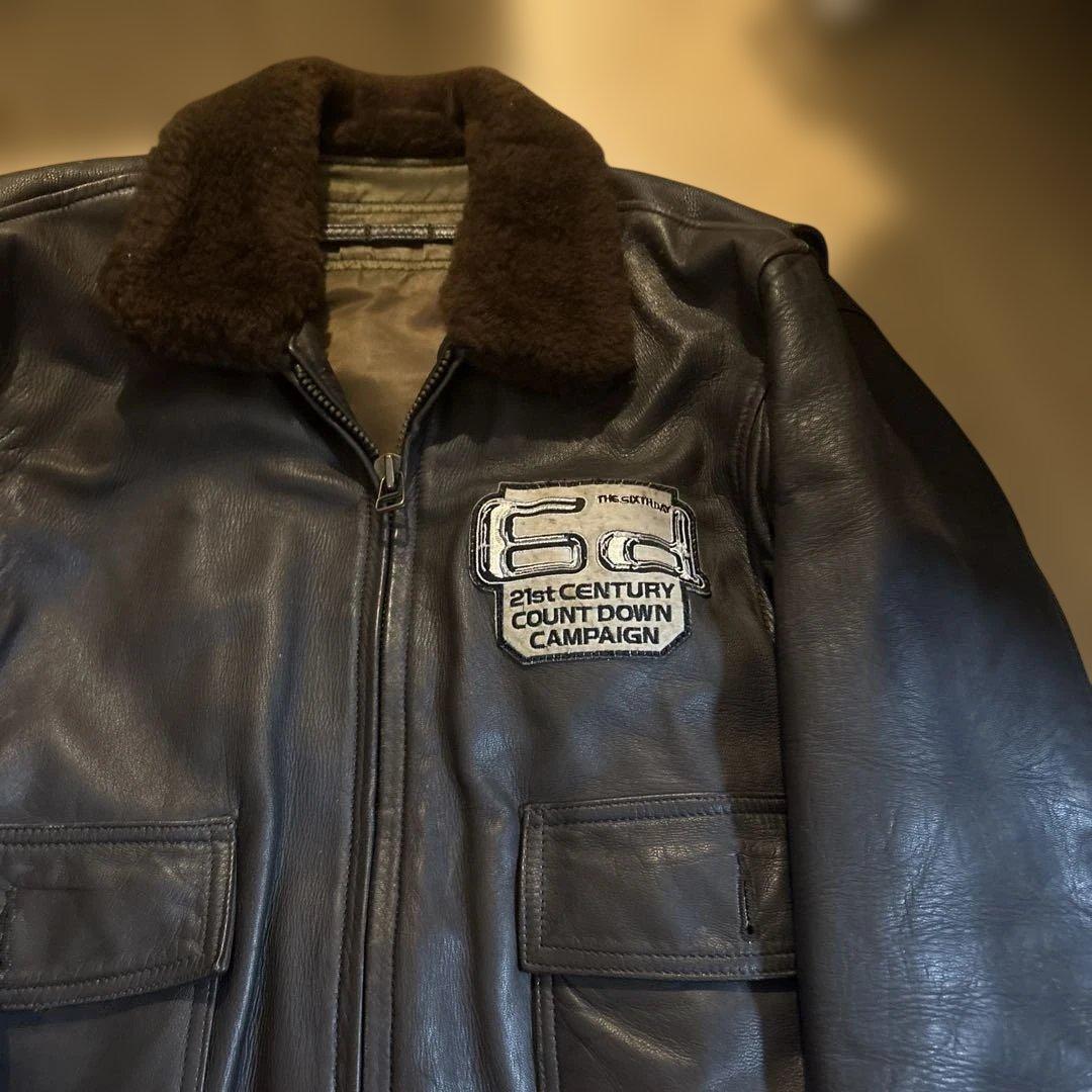 ソ*い様 MA-1フライトジャケット リアルレザー　ボンバージャケット　アメカジ