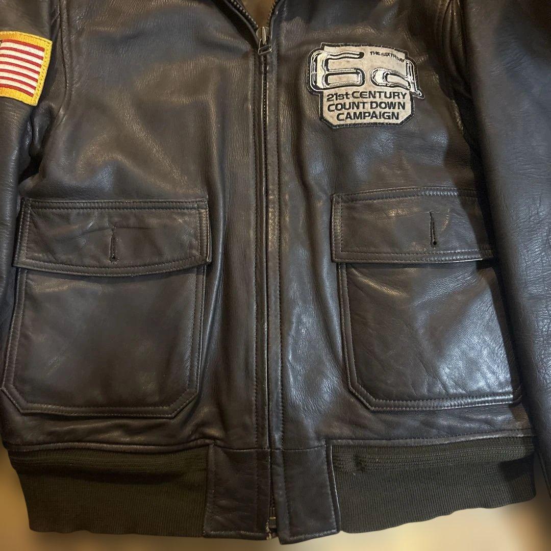 ソ*い様 MA-1フライトジャケット リアルレザー　ボンバージャケット　アメカジ