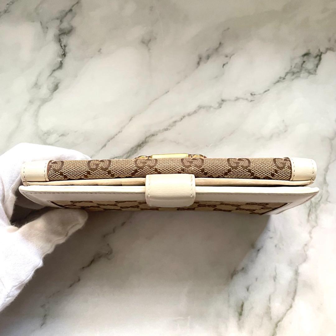 GUCCI グッチ 長財布 GG キャンバス ゴールド金具 0115-⑩ - メルカリ