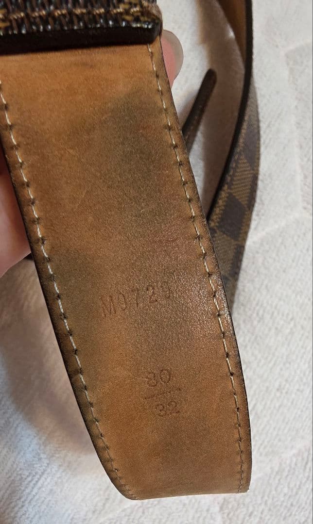 ルイ・ヴィトン　サンチュール・トレゾール ダミエ