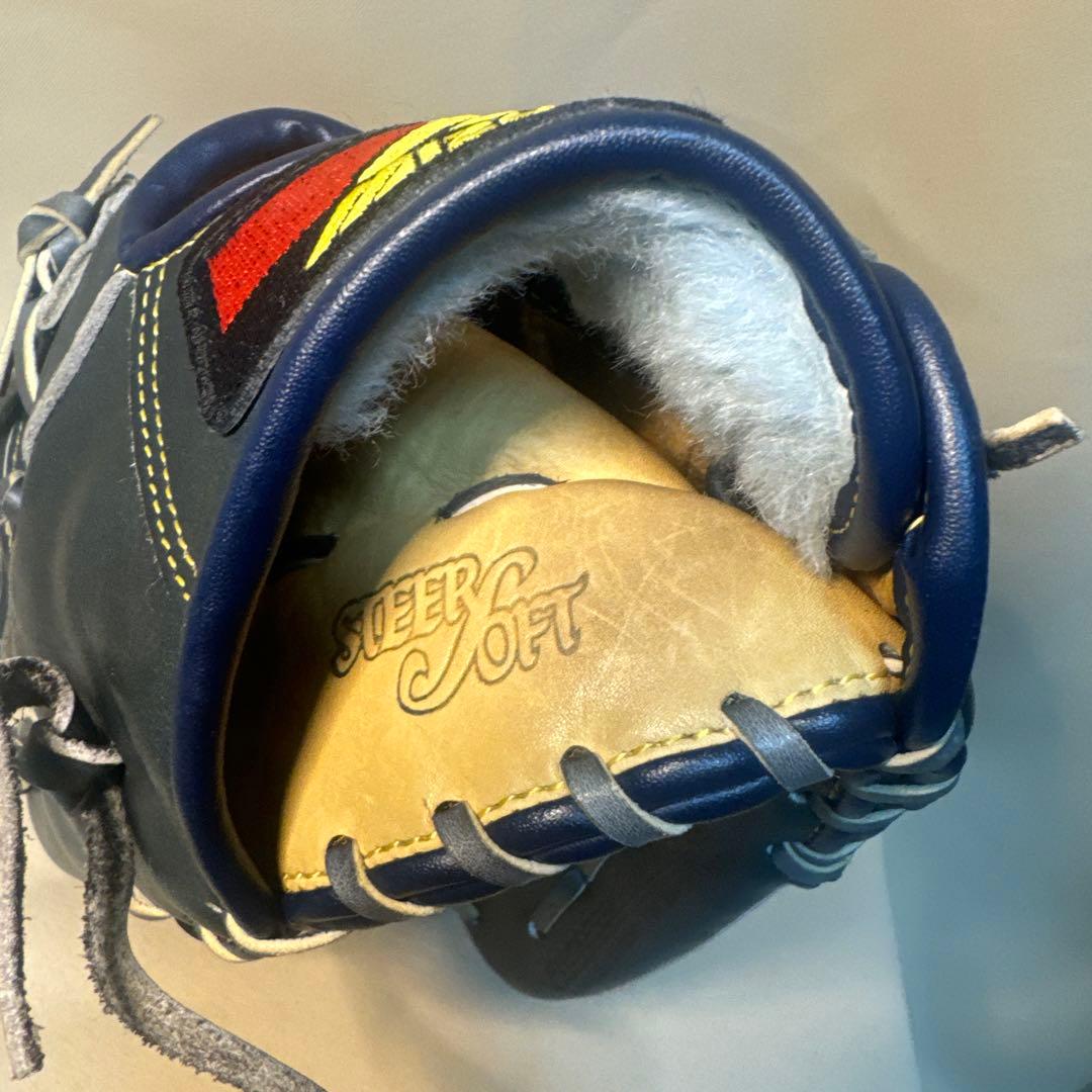 ミズノ 硬式グローブ 左 ワールドウィン プロフェッショナルモデル 野球 青