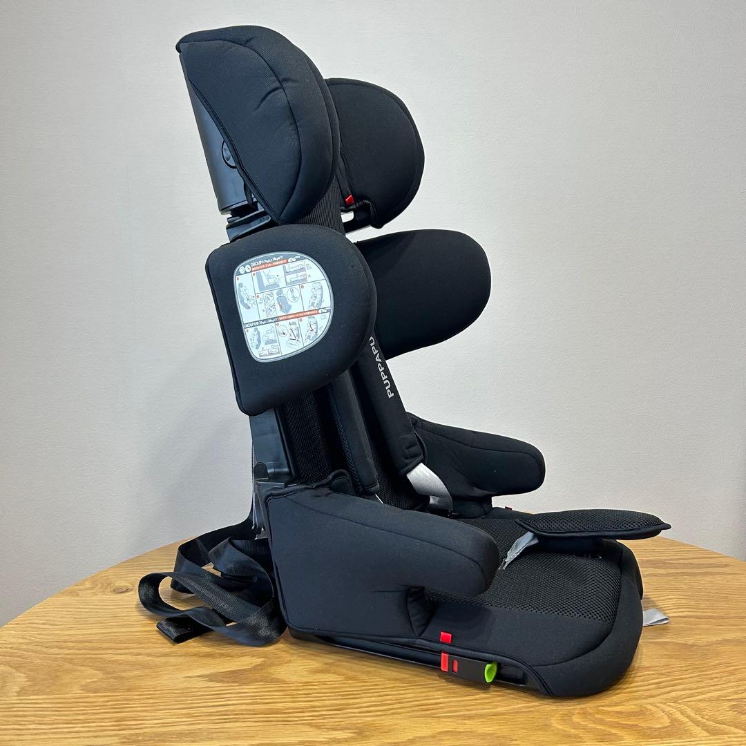 PUPPAPUPO ジュニアシート CP-002 コンパクト ISOFIX 黒