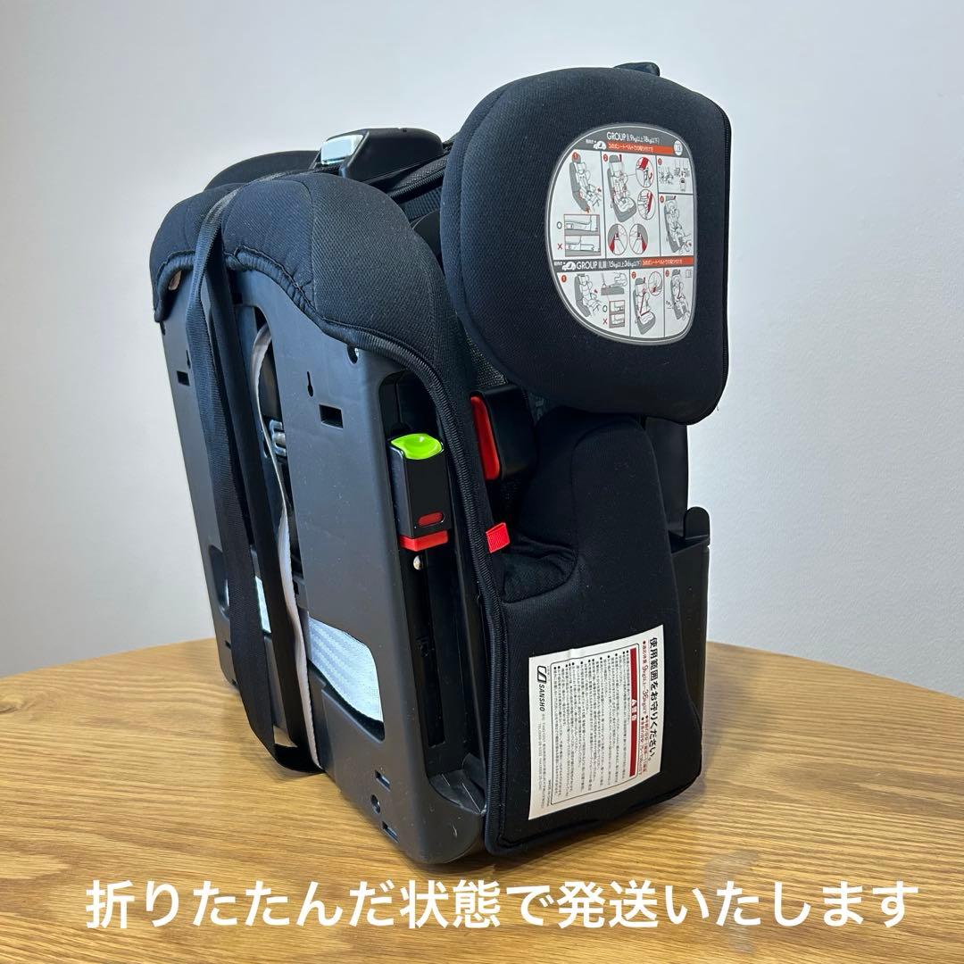 PUPPAPUPO ジュニアシート CP-002 コンパクト ISOFIX 黒