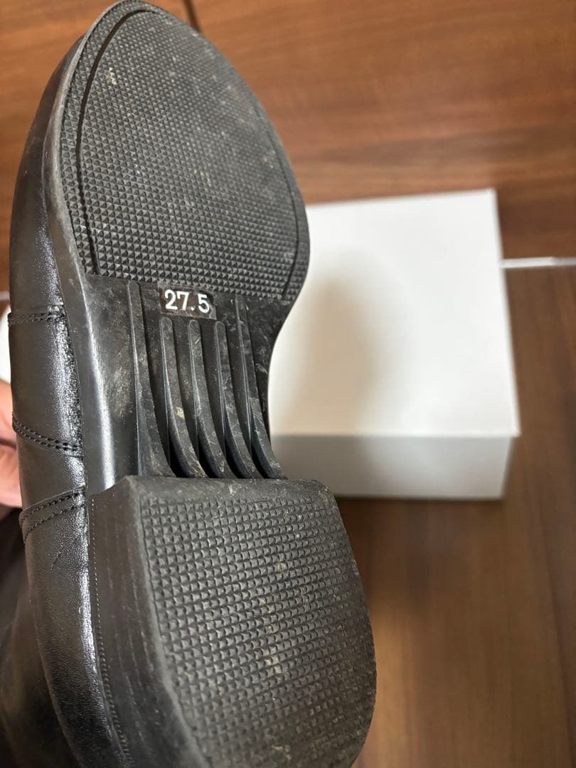 特攻ブーツ　ロングブーツ　黒　ブラック　バイク　トーヨコ　27.5cm 本革