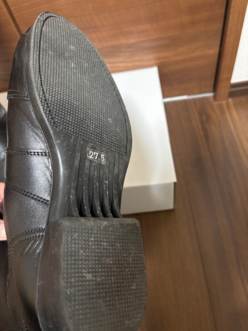 特攻ブーツ　ロングブーツ　黒　ブラック　バイク　トーヨコ　27.5cm 本革