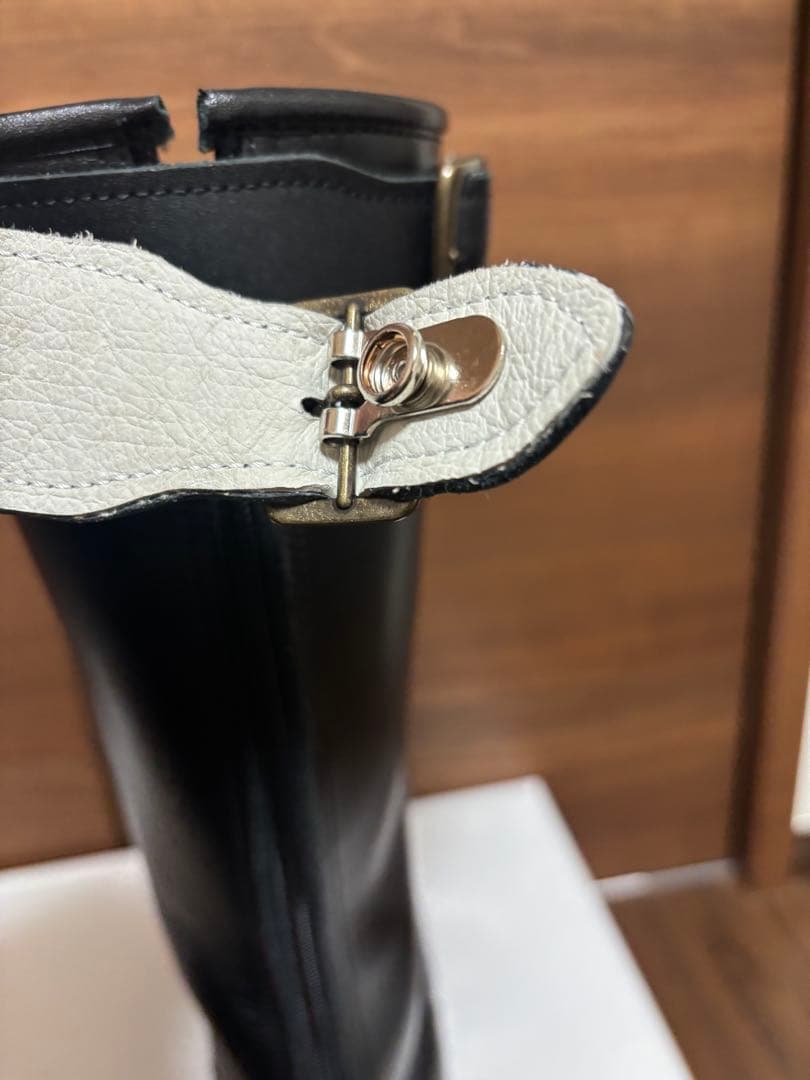 特攻ブーツ　ロングブーツ　黒　ブラック　バイク　トーヨコ　27.5cm 本革