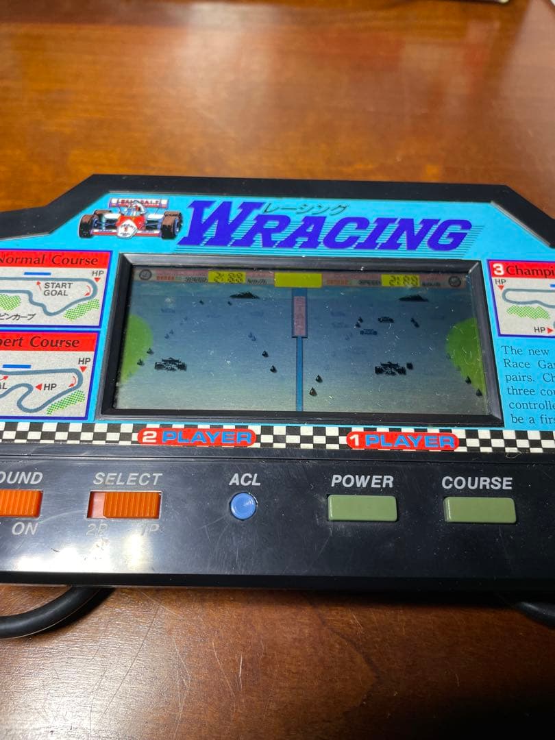 動作確認済み　希少　WRACING ダブルレーシング　LSIゲーム　バンダイ