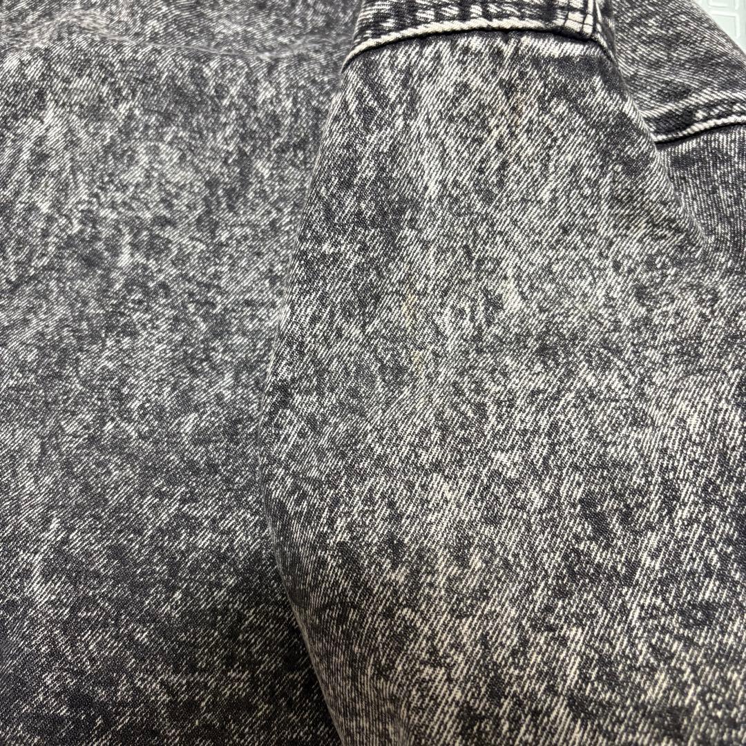 90s USA製 リーバイス ブラックデニムジャケット XL ネイティブ柄