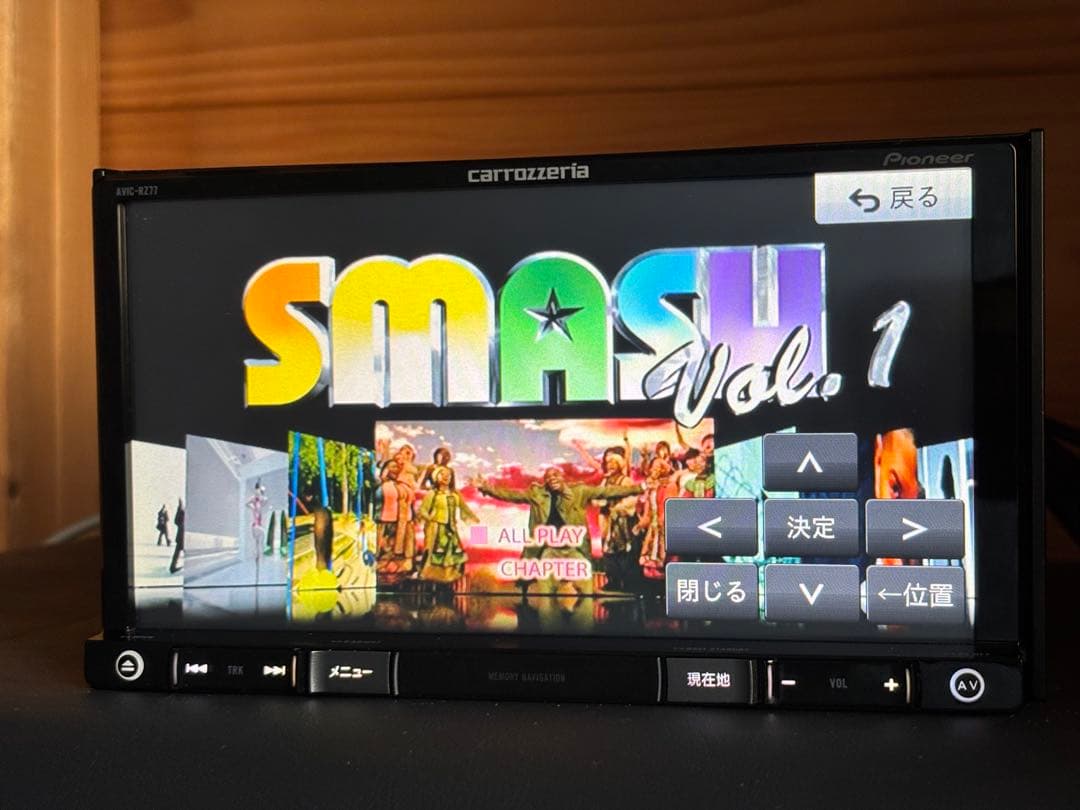 carrozzeria AVIC-RZ77 楽ナビ　中古品 メモリーナビ