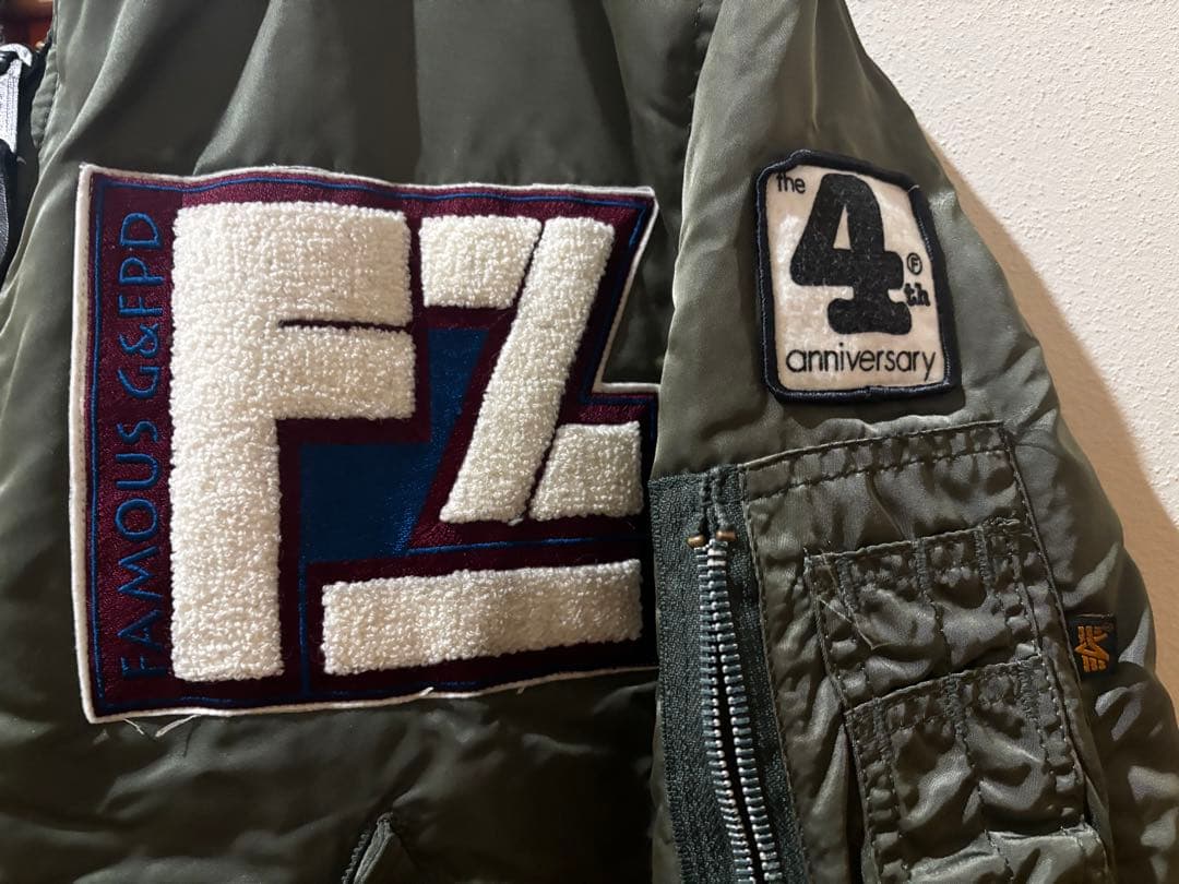 状態良好 90's FAMOUZ 4thアニバーサリー MA-1