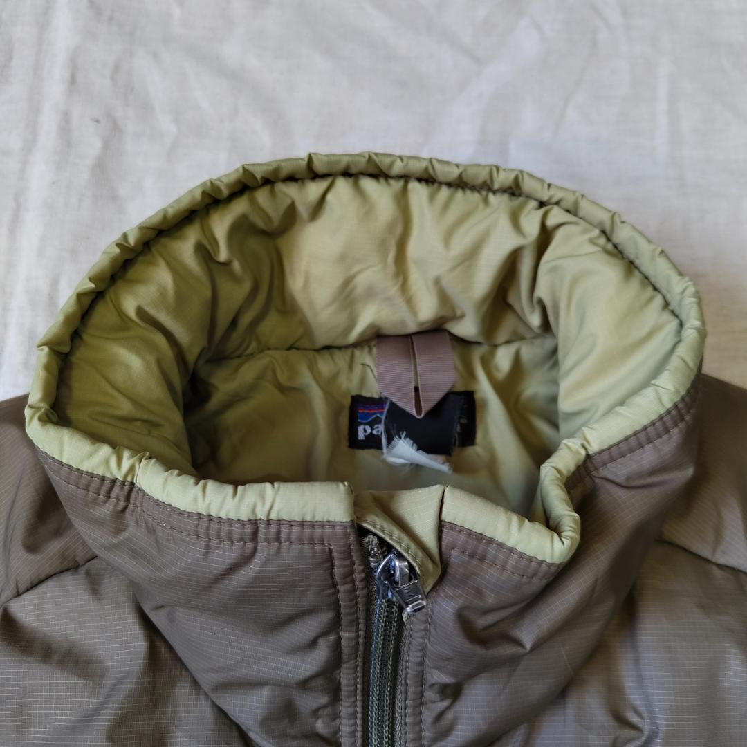 00s パタゴニア パフジャケット 2001年 カーキ オリーブ グリーン L