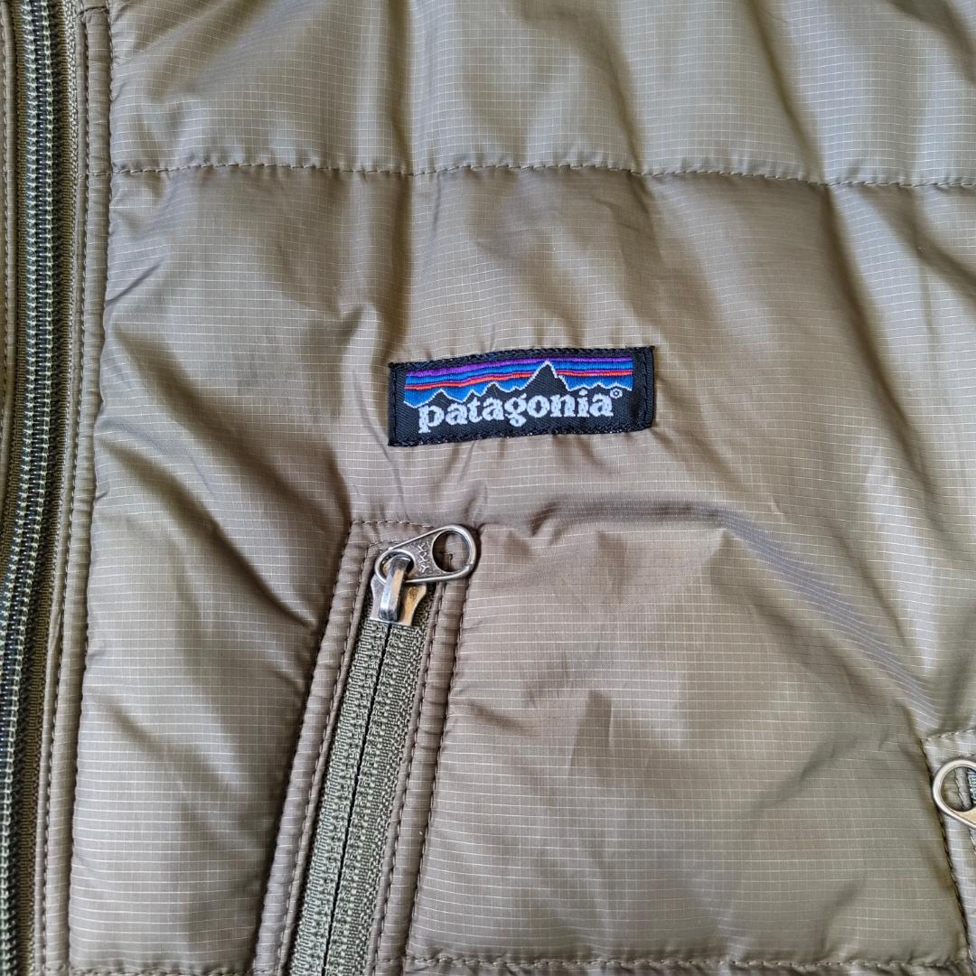 00s パタゴニア パフジャケット 2001年 カーキ オリーブ グリーン L
