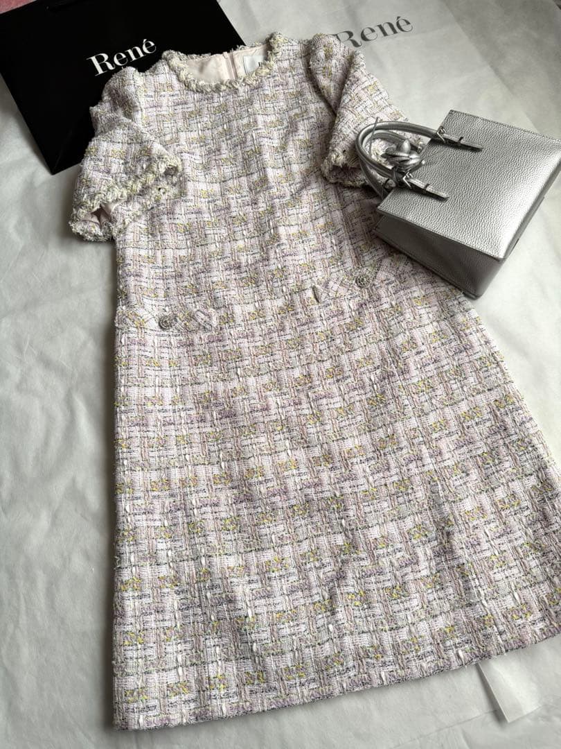 Rene ツイードワンピース　サイズ38