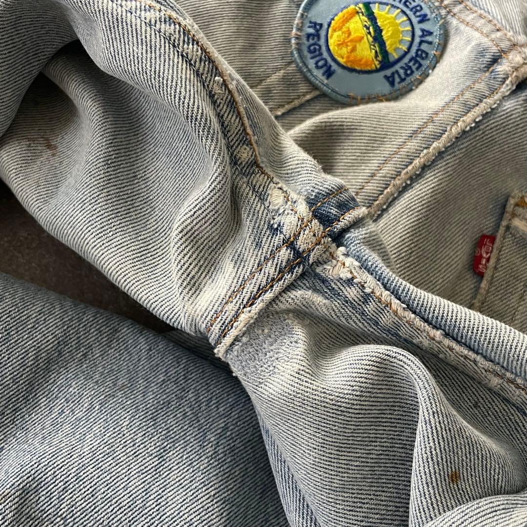 90's USA製 Levi's 501 ダメージ デニム ワッペン W32 - メルカリ