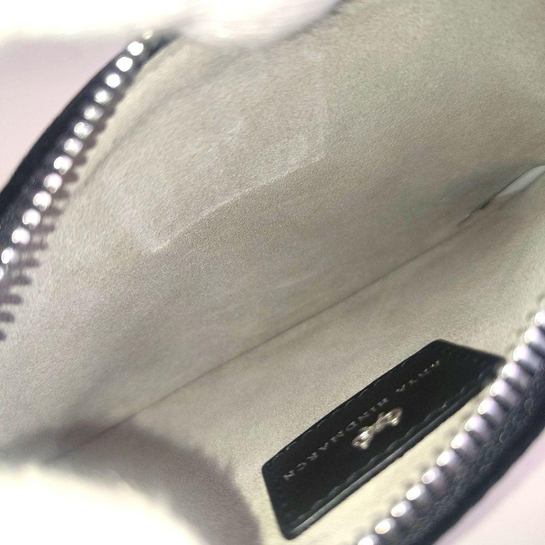 【アニヤハインドマーチ】グリッター アイズ ベルベット ポーチ　クラッチ バッグ