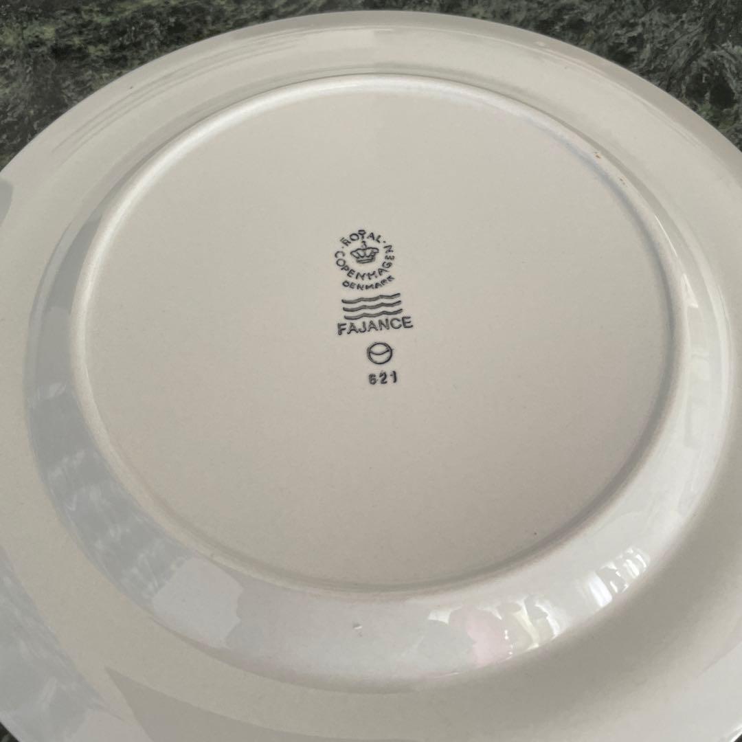 ロイヤルコペンハーゲンFajance ホワイト お皿4枚セット - 食器