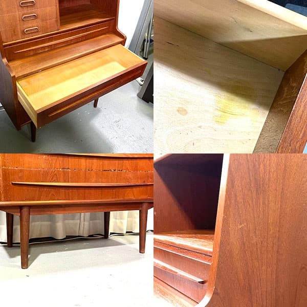 HY北欧ビンテージ家具　ライティングビューロー　チェストドレッサー　タンス