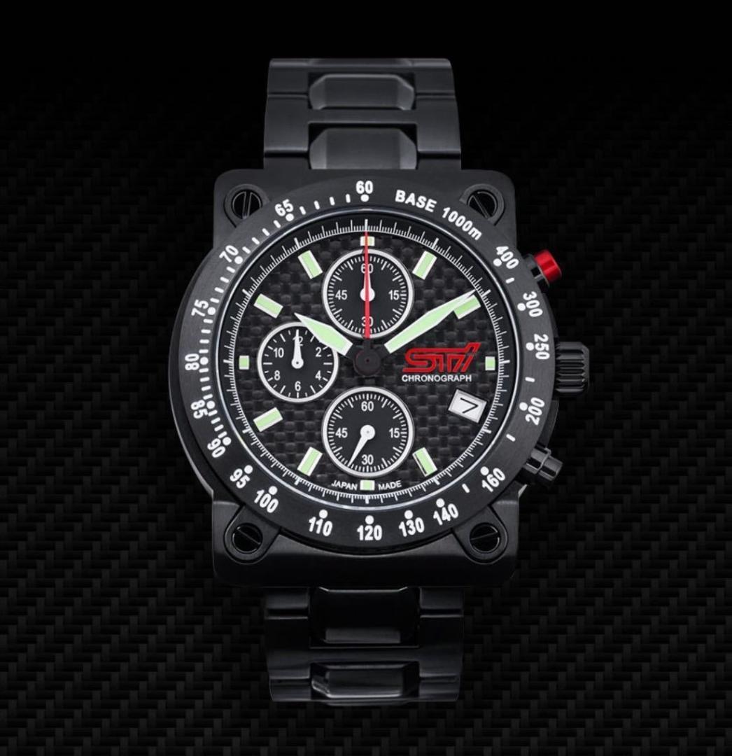 新品同様 スバル STIオリジナルウォッチ スポーツ クロノグラフ 2024