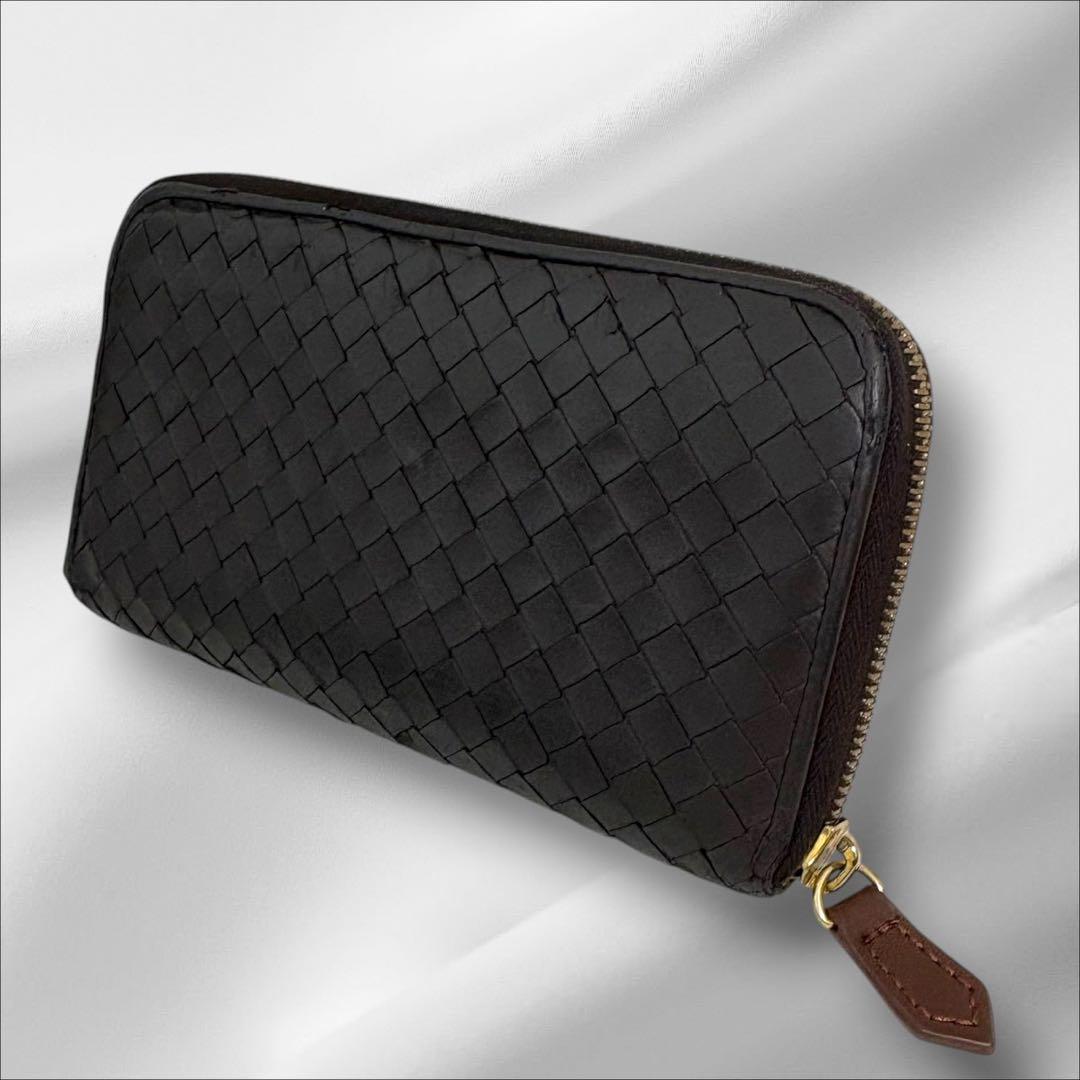 極美品✨ ボッテガヴェネタ イントレチャート 長財布 ラウンド