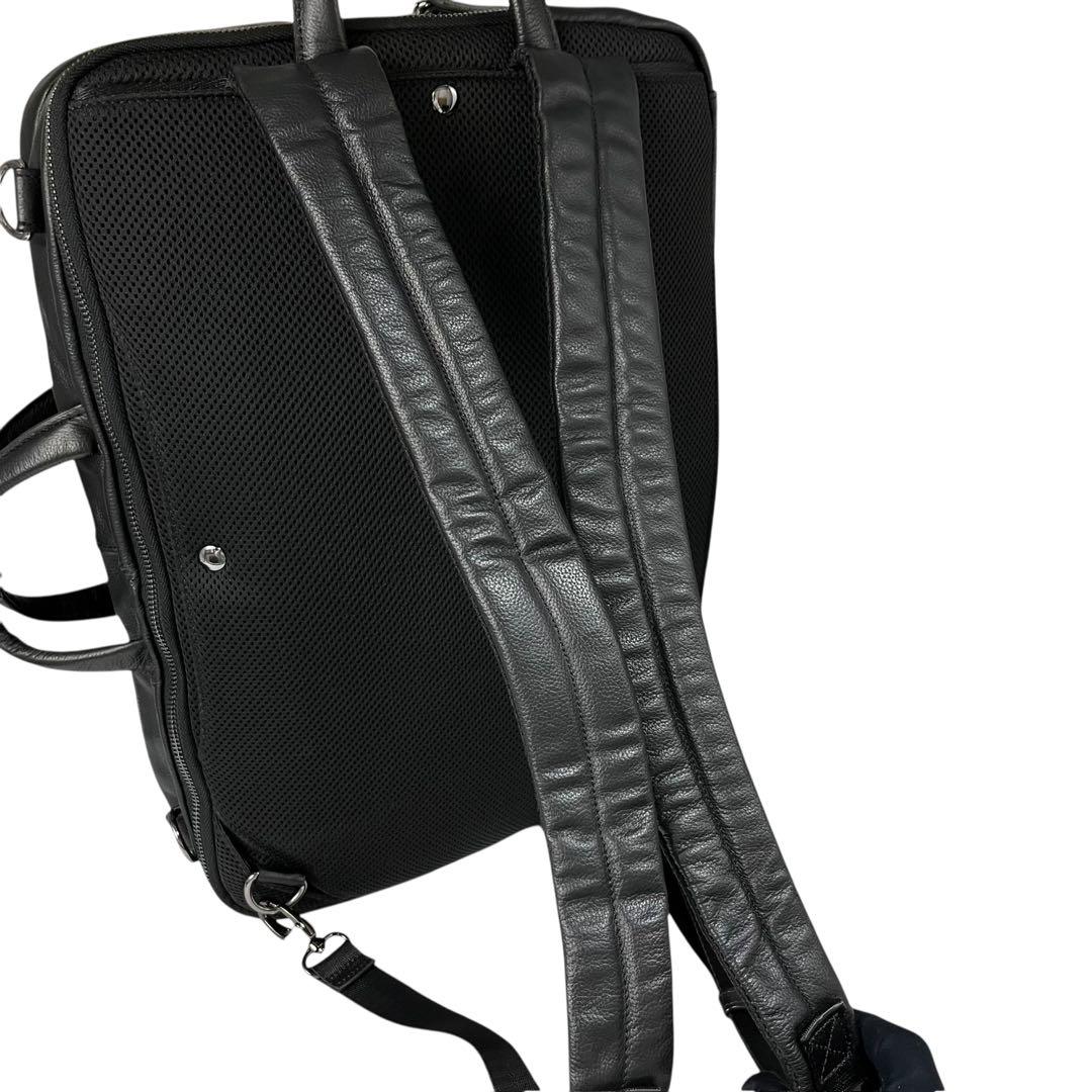 美品◎フライングホース　リュック　ショルダーバッグ　レザー　黒　3way